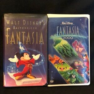 Rare Disney Fantasia Black Diamond & Fantasia 2000